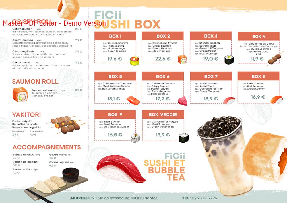 Ficii - Menu Image 1