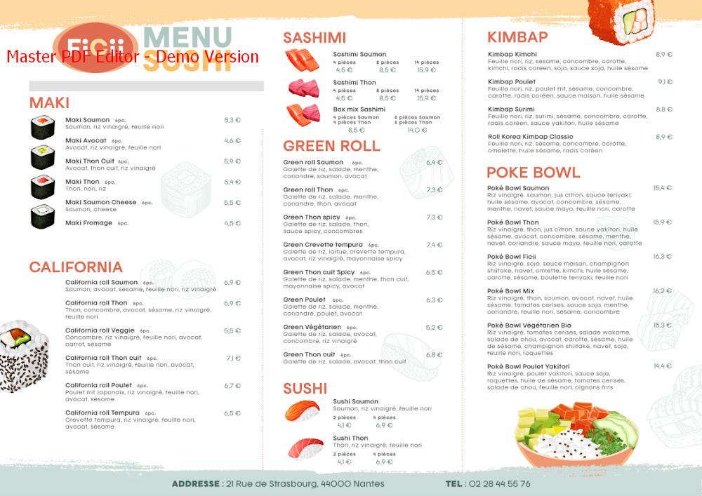 Ficii - Menu Image 2