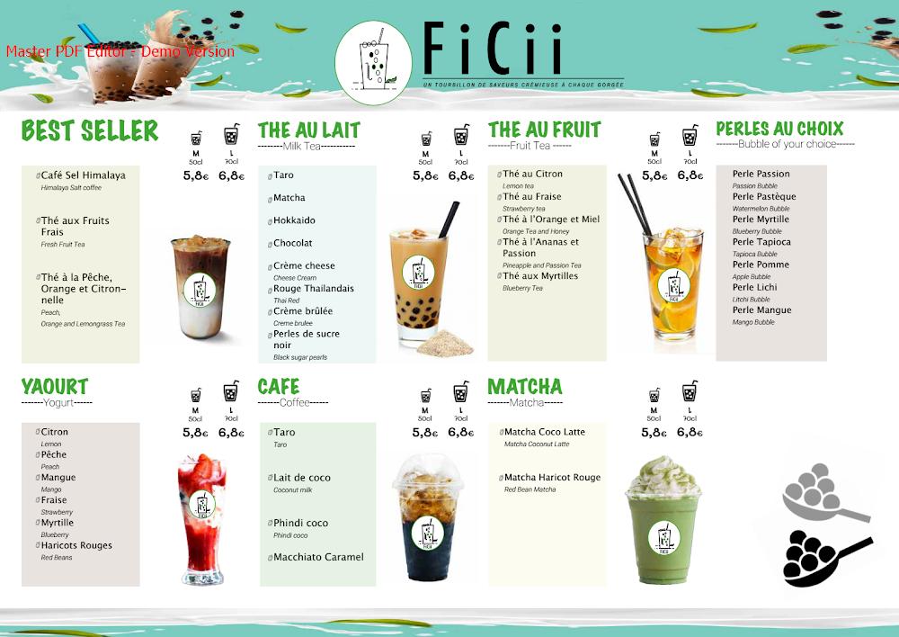 Ficii - Menu Image 3